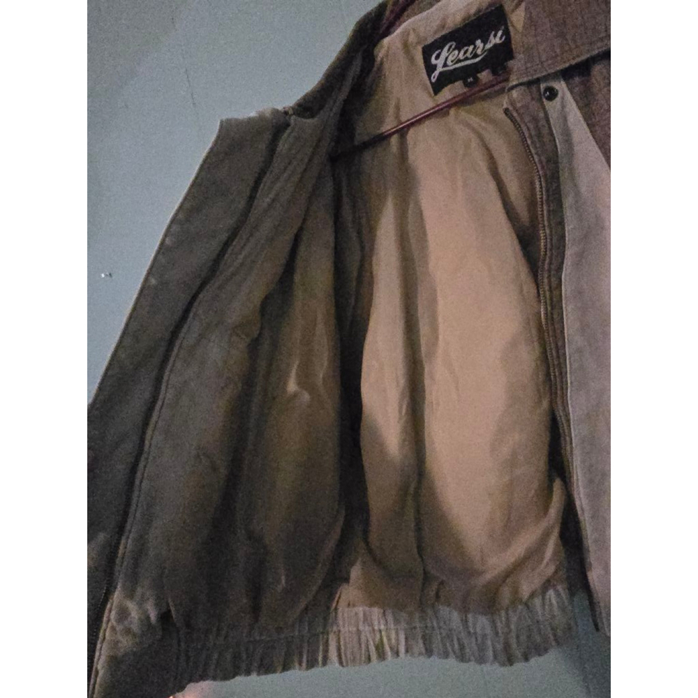 Men's Learsi Jacket, Size M, Beige & Brown - Picture 6 of 8